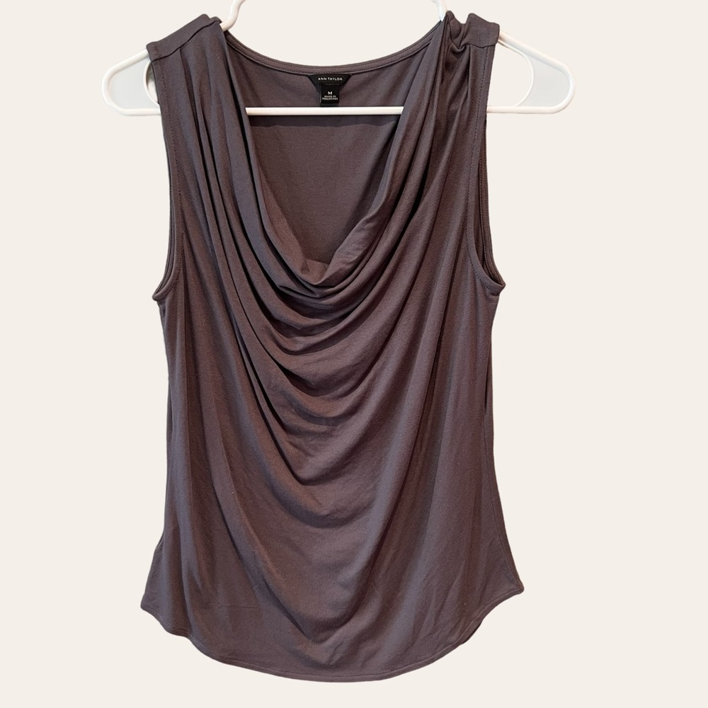 Ann Taylor | Gray Sleeveless Blouse | Size M